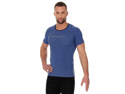 Brubeck pánské tričko krátký rukáv 3D Run Pro Athletic (Velikost L, Barva Tmavě modrá)