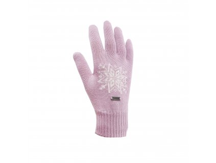 Pletené Merino rukavice Kama R104 (Barva 114 růžová, Size S)