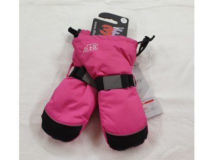 Dětské zimní rukavice palčáky růžové