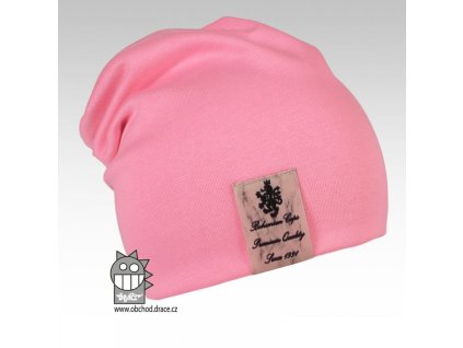 Bavlněná čepice Pastels double vzor 06 růžová