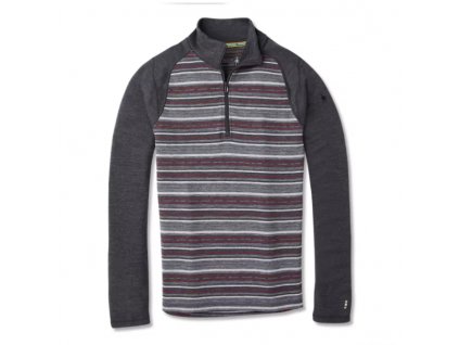 Pánský merino rolák Smartwool 1/4 zip charcoal margarita