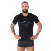 Brubeck pánské tričko krátký rukáv Outdoor wool black vlk (Size L)