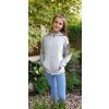 Dámská prošívaná hybribní bunda 4077 whitegrey (Size 46)