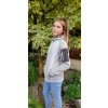 Dámská prošívaná hybribní bunda 4077 whitegrey (Size 46)