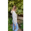 Dámská prošívaná hybribní bunda 4077 whitegrey (Size 46)
