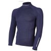 Brubeck pánské tričko s dlouhým rukávem MERINO WOOL (Barva Tmavě modrá, Velikost XXL)