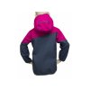 Dětská softshellová bunda Fantom dvoubarevná šedorůžová