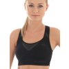 Brubeck sportovní podprsenka CROP TOP Fitness (Velikost L, Barva Černá)