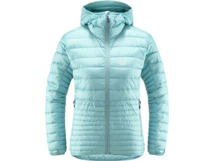 Bunda Haglofs Micro Nordic Down Hood Svetlomodrá (farba svetlomodrá, veľkosť XL, materiál 100% Polyamid)