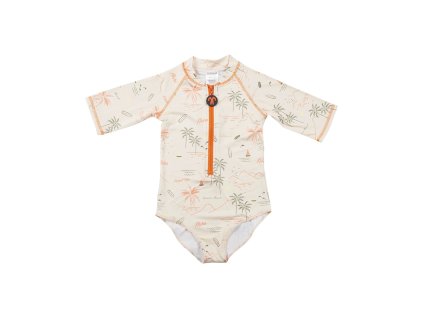 Ducksday Jednodielne Plavky Waikiki (farba oranžová, veľkosť 14 Y, materiál 90% Polyester, 10% Elastan)