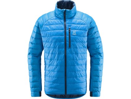 Bunda Haglöfs Spire Mimic Modrá (farba modrá, veľkosť M, materiál Pertex Quantum - 100% recyklovaný PAD)