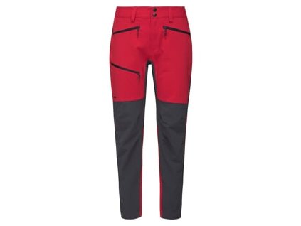 Haglöfs Rugged Flex Červená / Šedá (farba červená/šedá, veľkosť UK 36, materiál  95% PAD, 5% Elastan, veľmi odolný, pevný a pružný softshelll, 268g/m2 90% PAD, 10% Elastan, 4-stranne elastický, 207g/m2)