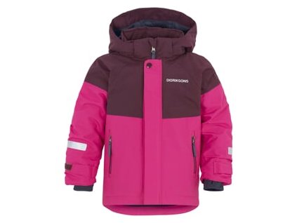 Didriksons Bunda D1913 LUN detská ružová (farba růžová, veľkosť 80, materiál 100% Polyamid, Storm systém, Záterová technológia, PFC Free impregnácia)