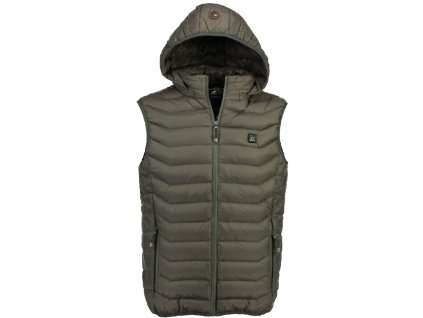 Geographical Norway - WarmUp Vest Men 039+BS - Dark Grey (farba Tmavosivá, veľkosť S, materiál 100% Polyester)