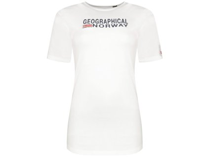 Geographical Norway - JIEPPE SS LADY 415 - White (farba Biela, veľkosť XL, materiál Bavlna 100%)