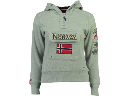 Geographical Norway - GYMCLASS GIRL NEW 100 RPT - Blended Grey (farba Zmiešaná sivá, veľkosť 10 rokov, materiál 100% Polyester )