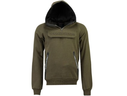 Geographical Norway - GYMSPORT BOY 100 - Kaki (farba Kaki, veľkosť 12 rokov, materiál Bavlna 65%, Polyester 35%  )