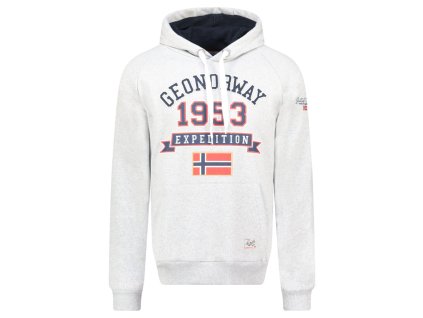 Geographical Norway Gollegio Blended Grey (farba Zmiešaná sivá, veľkosť 3XL, materiál 65% Bavlna, 35% Polyester)