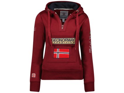 Geographical Norway Gymclass Burgundy (farba burgundy, veľkosť XL, materiál 65% Bavlna, 35% Polyester)