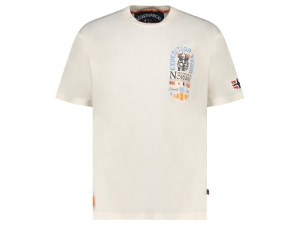 Geographical Norway Jakado Off White (farba Off white, veľkosť 3XL, materiál 100% Bavlna)