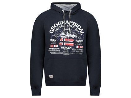 Geographical Norway Gommy Navy (farba Tmavomodrá, veľkosť 3XL, materiál 65% Bavlna, 35% Polyester)