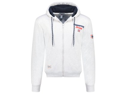 Geographical Norway Goupper Blended Grey (farba Zmiešaná sivá, veľkosť 3XL, materiál 65% Bavlna, 35% Polyester)