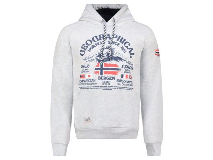 Geographical Norway Gommy Blended Grey (farba Zmiešaná sivá, veľkosť 3XL, materiál 65% Bavlna, 35% Polyester)