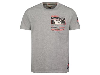 Geographical Norway Jholme Bgrey (farba Zmiešaná sivá, veľkosť XXL, materiál 100% Bavlna)