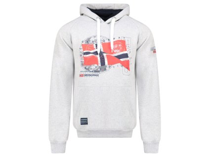 Geographical Norway Gdrap Blended Grey (farba Zmiešaná sivá, veľkosť 3XL, materiál 65% Bavlna, 35% Polyester)