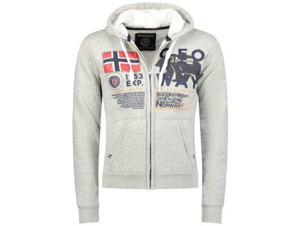 Geographical Norway Gasado Svetlosivá (farba Zmiešaná sivá, veľkosť S, materiál 65% Bavlna, 35% Polyester)