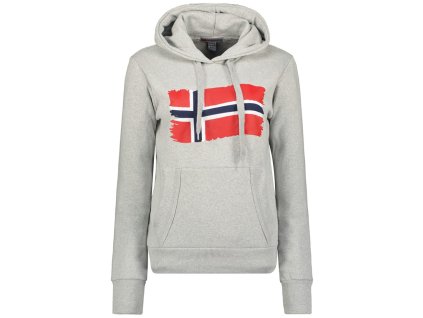 Geographical Norway Florence Šedá (farba šedá, veľkosť XXL, materiál 35% Polyester, 65% Bavlna)