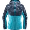 Bunda Haglöfs L.I.M Mimic Hood Modrá (farba modrá, veľkosť XS, materiál 100% recyklovaný PAD, 10D ultra ľahký, mini ripstopová štruktúra Výplň: Mimimc PLATINUM Graphene zmiešaný s recyklovaným PES,...)
