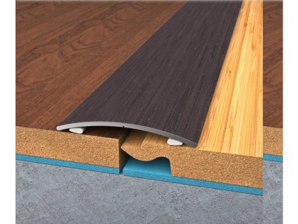 Bohemia profil přechodová lišta samolepící 40mm pvc fólie WENGE 90cm