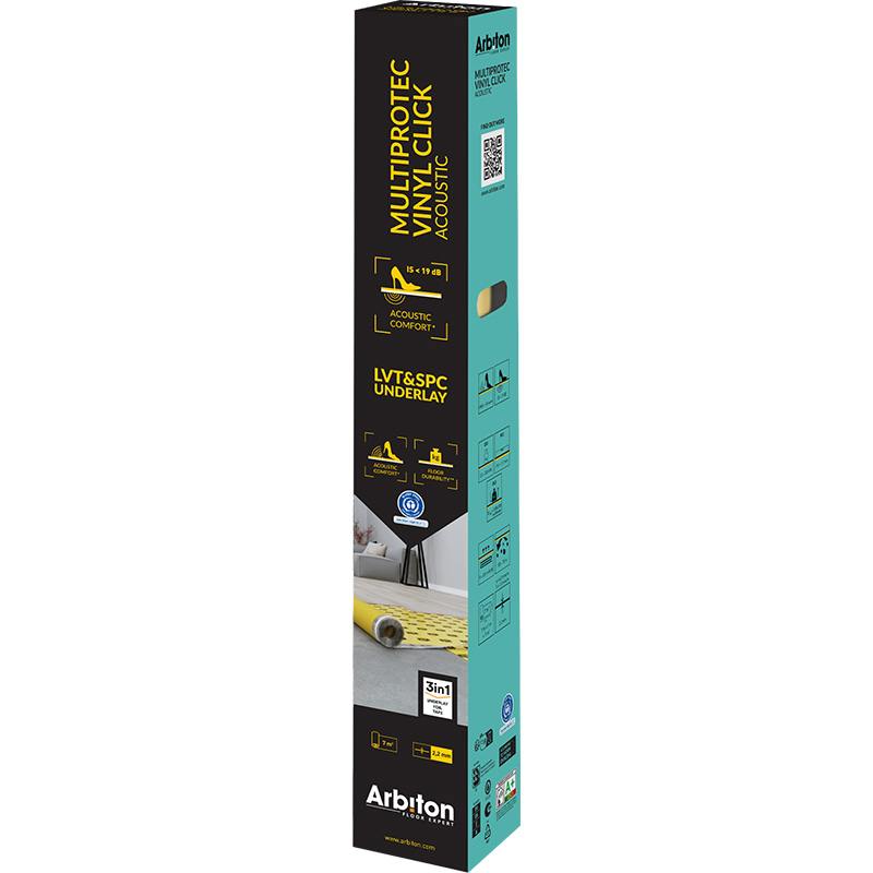 Arbiton Multiprotec Vinyl Click Acoustic 3in1 2,2 mm - PUM