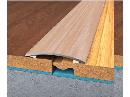 Bohemia profil přechodová lišta samolepící 40mm pvc fólie DUB BĚLENÝ 90cm