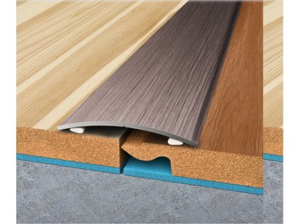 Bohemia profil přechodová lišta samolepící 40mm pvc fólie DUB ŠEDÝ 90cm