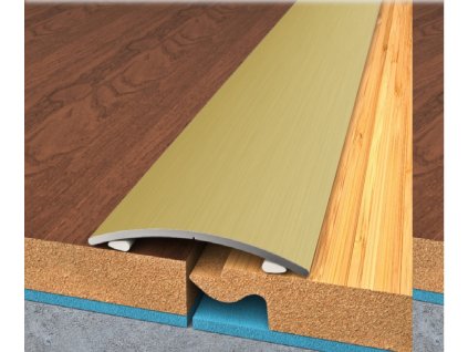 Bohemia profil přechodová lišta samolepící 60mm elox ZLATO 2,7m