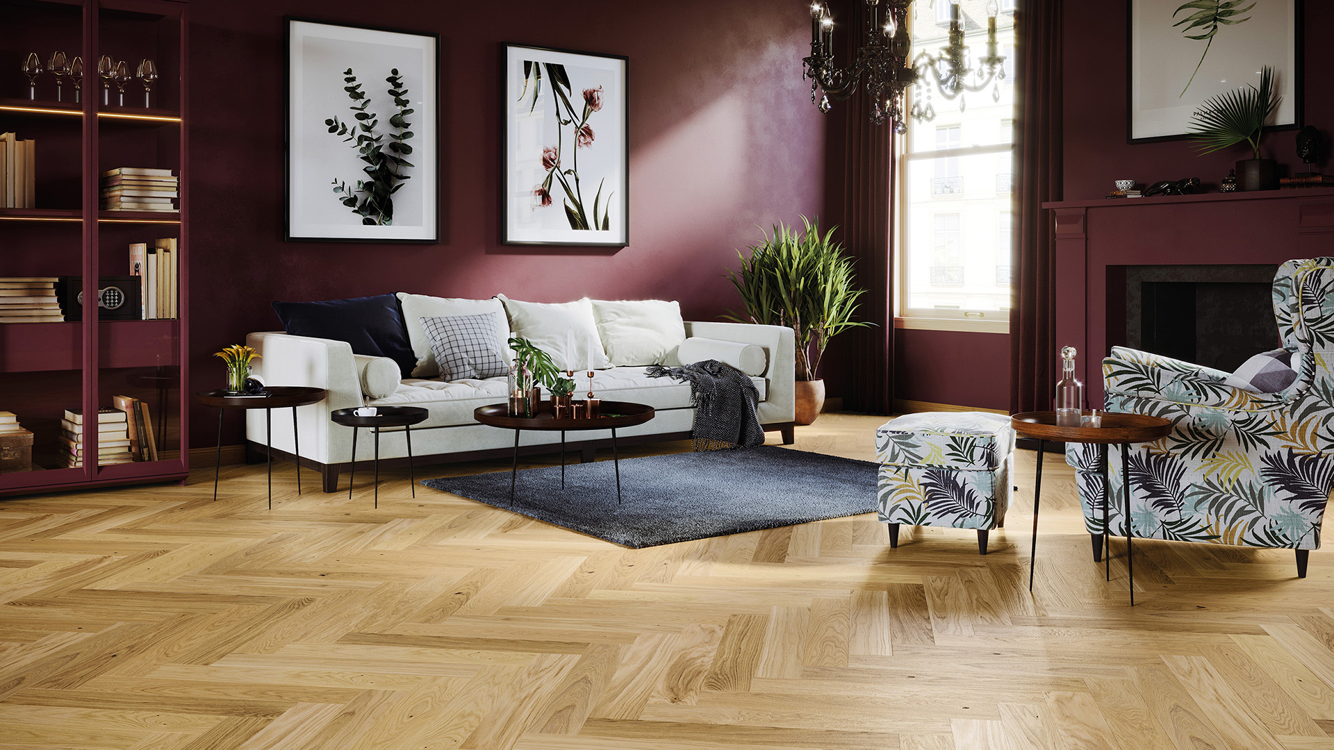 Jak kombinovat barvy stěn s podlahou?