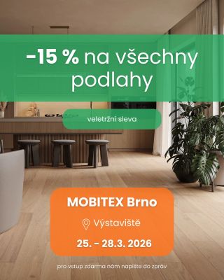 Přijďte za námi na veletrh MOBITEX v Brně 🏡 Plánujete rekonstrukci nebo stavíte nový domov? Zastavte se u našeho stánku...