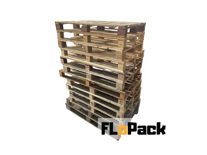 Použitá jednorázová paleta netříděná stoh