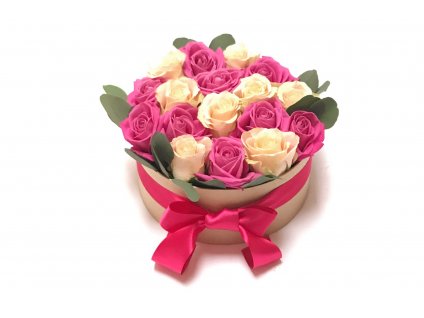 Květinový box - růže + oasis