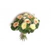 Kytice Šárka - germina, gypsofila, růže, chrysantéma