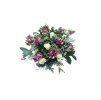 Kytice Karla - eustoma, růže, limonium, pakmín