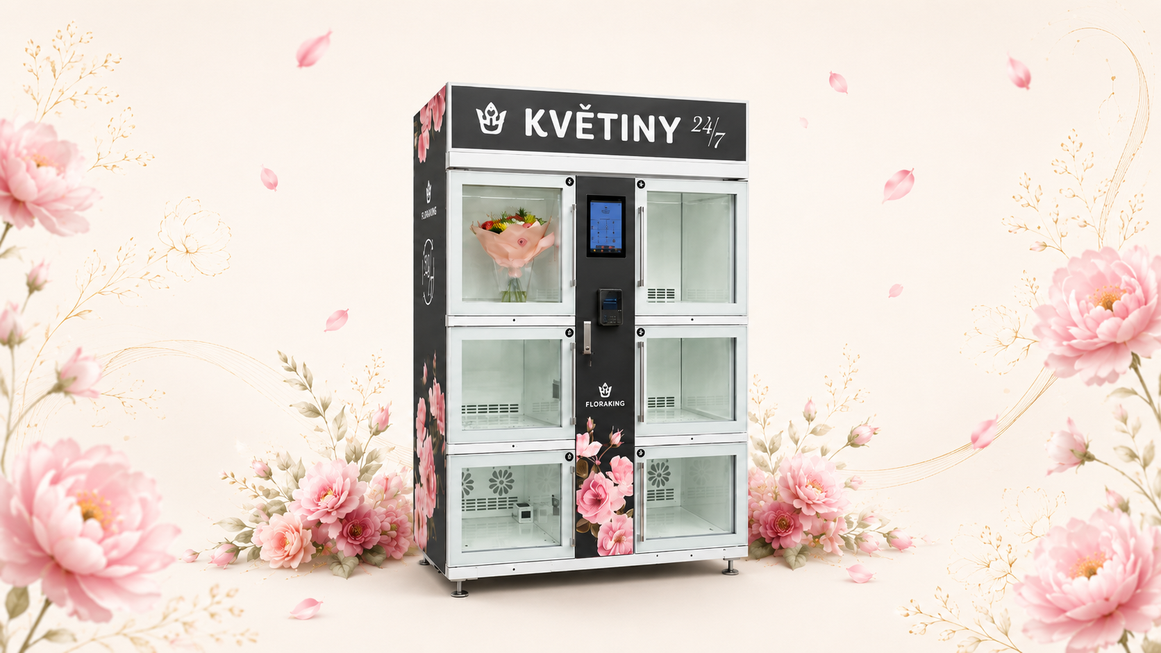 Květinový automat pro Květinky od Romanky v Dolním Bousově