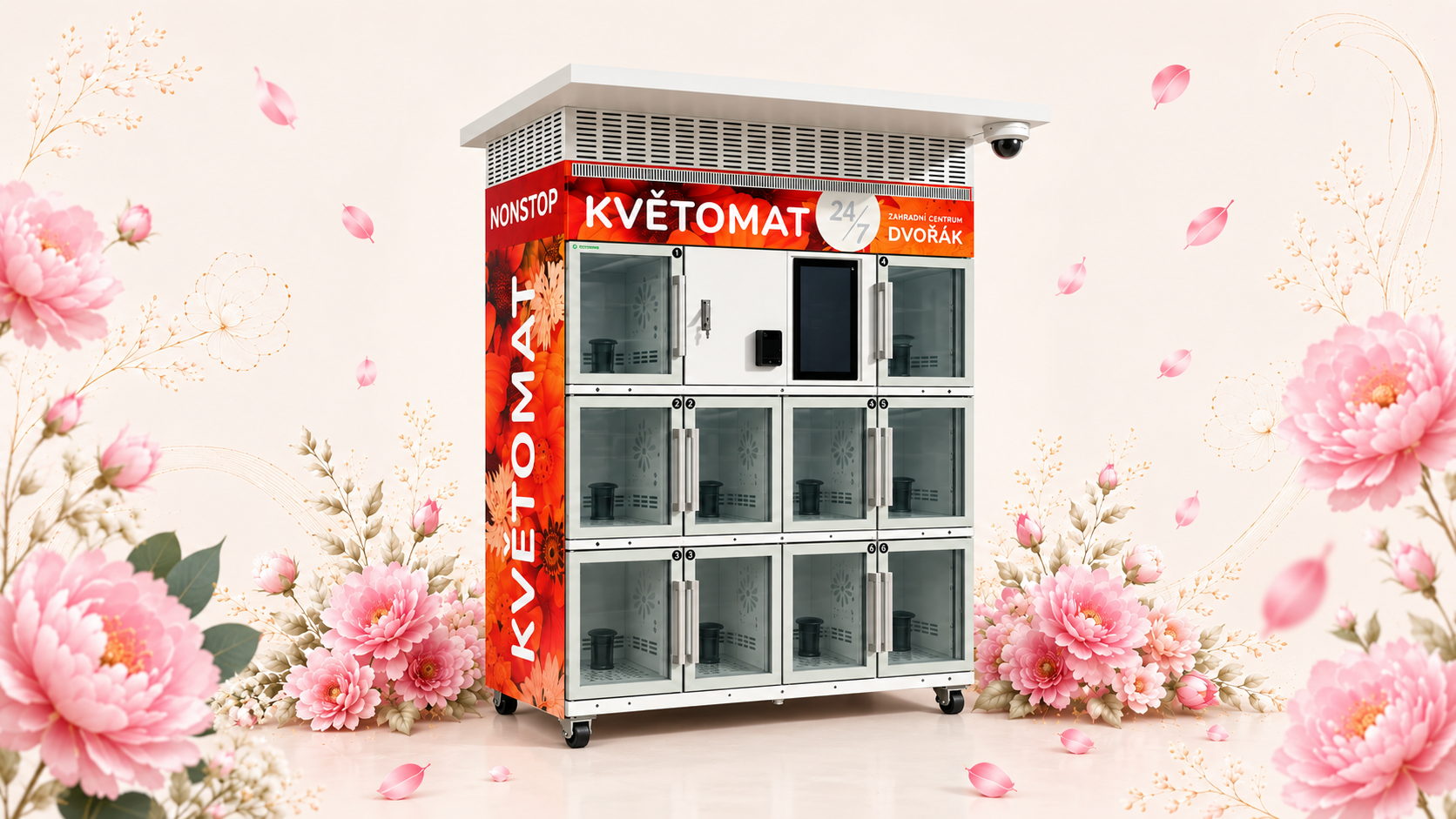 Automat na květiny v Teplicích: pohodlný nákup květin kdykoliv