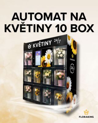 Automat na květiny s 10 prostornými chlazenými boxy, který zvládne víc než jen klasické kytice 💐 Díky prostorným boxům je...