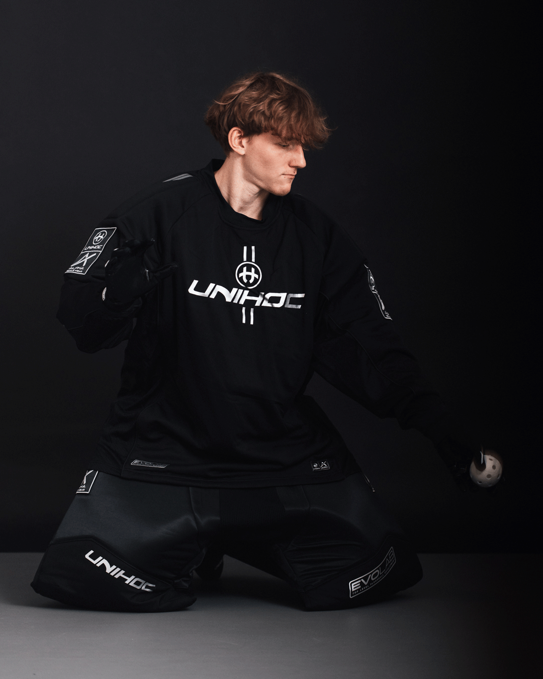 Dres Unihoc Alpha Evolab Black Silver