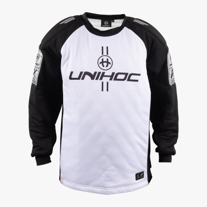 22713 Unihoc Goalie Sweater Alpha White Black