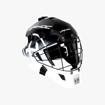 12558 Maska Unihoc Inferno 44 Black White