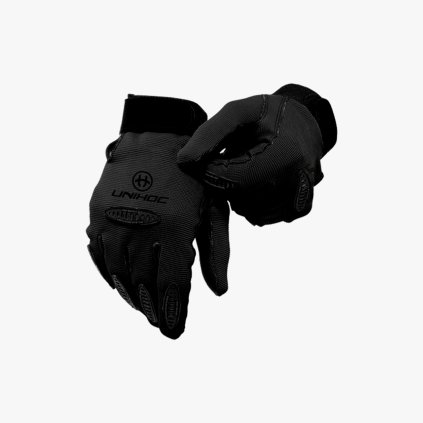 22153 Unihoc Goalie Gloves Blackout